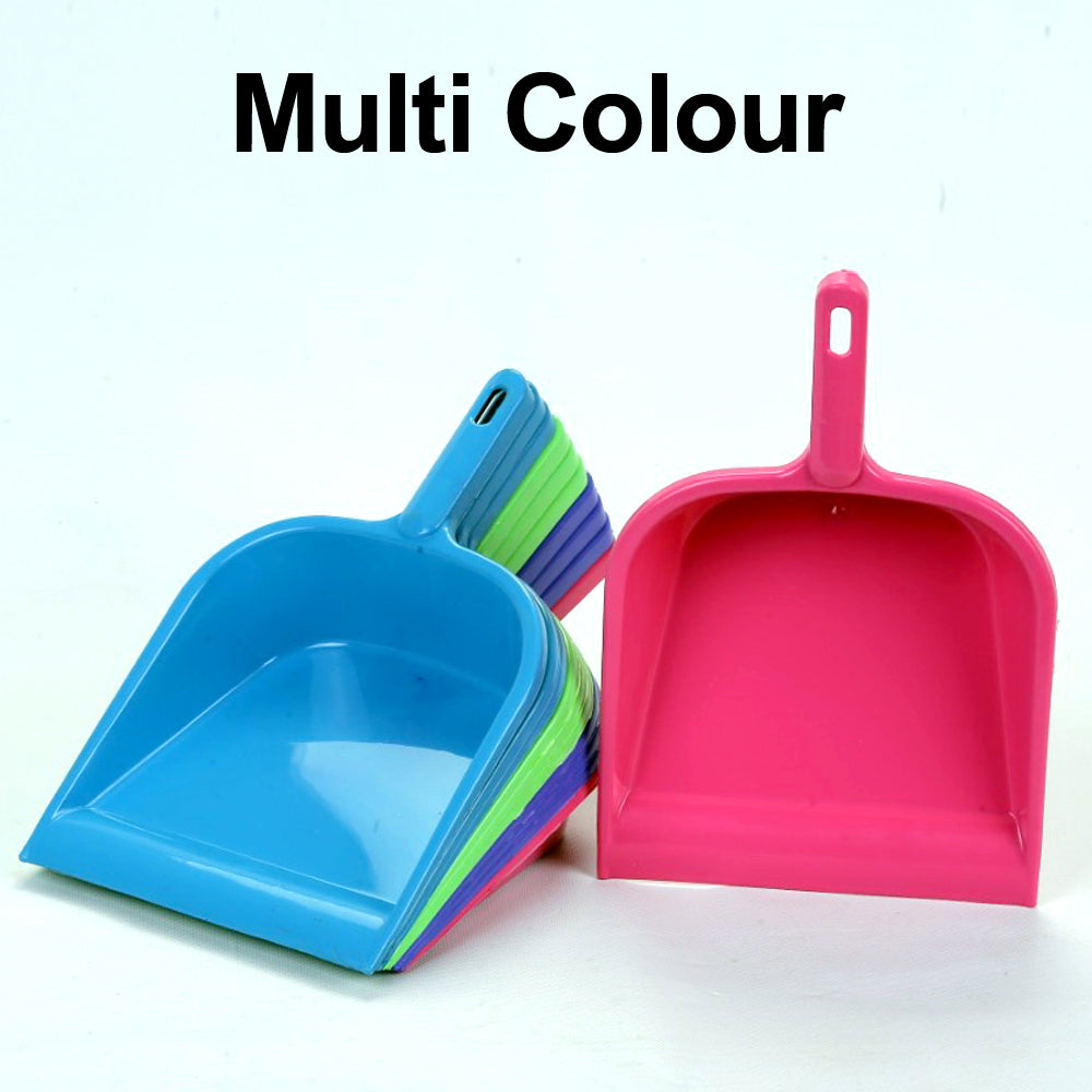 2351 Durable Lightweight Multi Surface Plastic Dustpan with Handle DeoDap