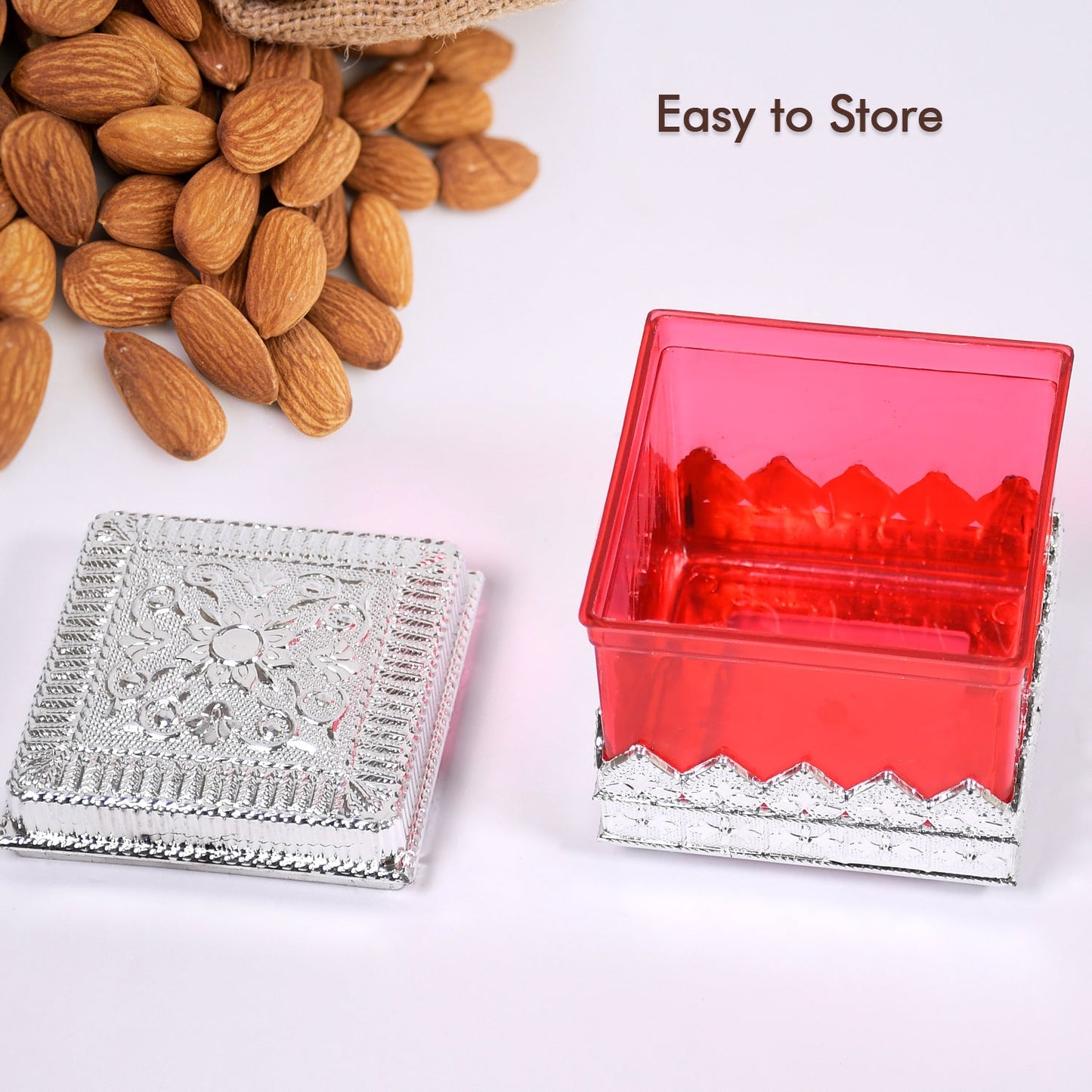 7129 RUBY DRYFRUIT STORAGE CONTAINER  ATTRACTIVE DESIGN BOX FOR HOME , GIFTING & KITCHEN USE DeoDap