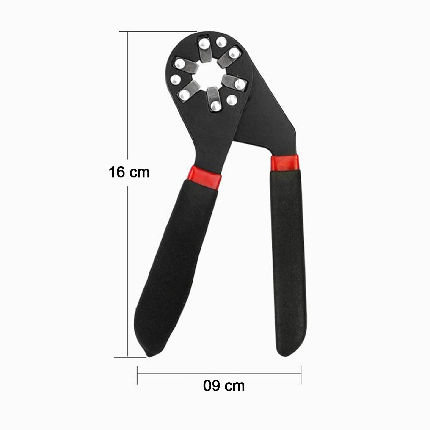 9062 Multi-Function Hexagon Universal Wrench Adjustable Bionic Plier Spanner Repair Hand Tool (Small) Single Sided Bionic Wrench Household Repairing Wrench Hand Tool DeoDap