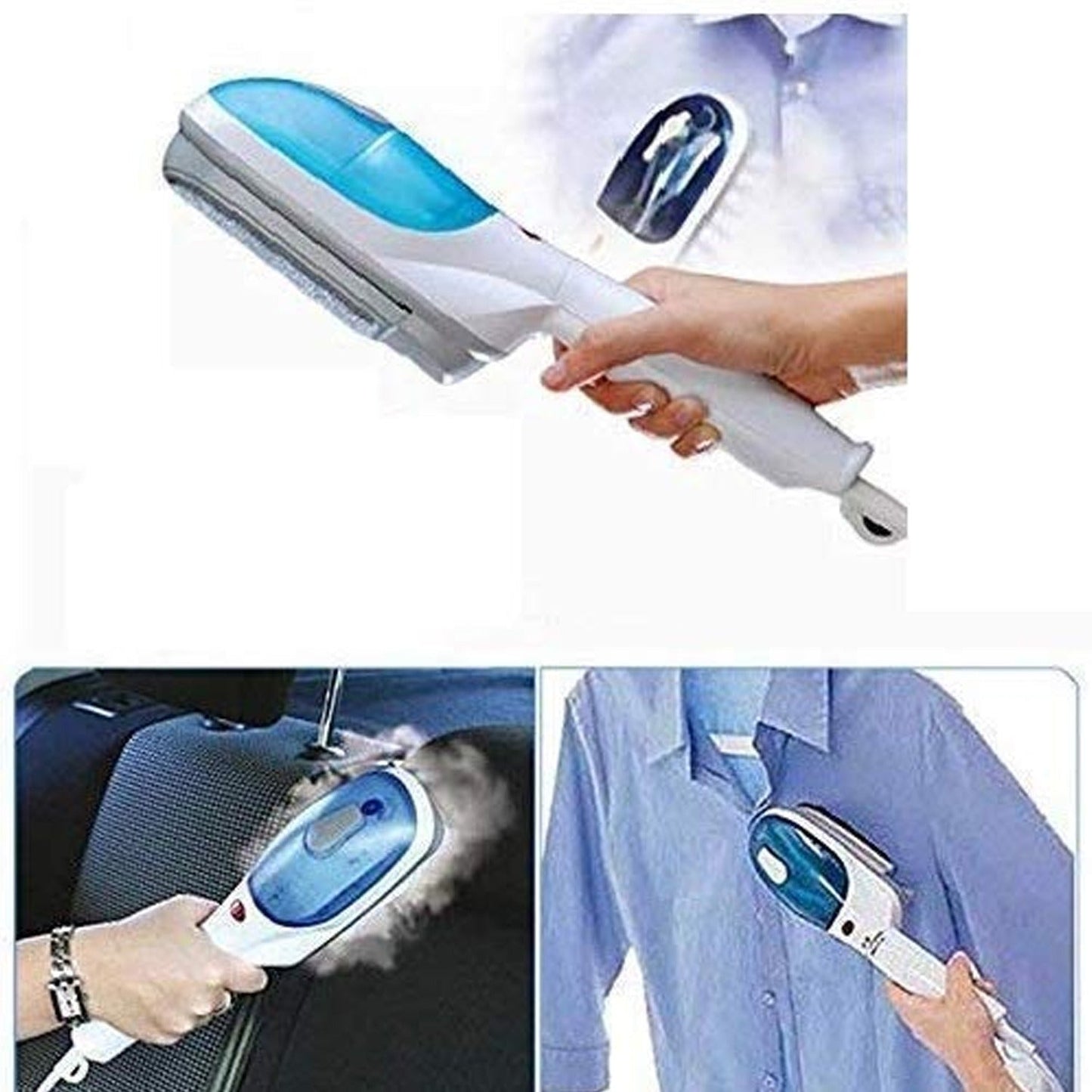 8053 Portable ironing machine,1 Set Steam Iron Hand Held Crease Removal Portable Ironing Clothes ABS Brush Plush Toy Garment Steamer for Home Steam Iron, for Clothes, Travel Steamer